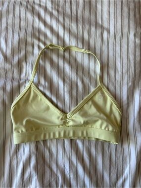 Gymshark minimal bra butter yellow, S